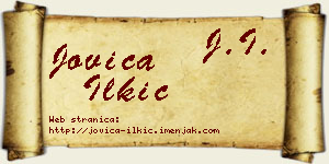 Jovica Ilkić vizit kartica